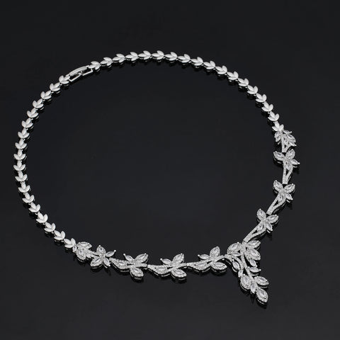 Trendy Luxury 4PCS Wedding Jewelry Set For Women Wedding Party Zirconia Dubai Bridal jewelry Set 2024
