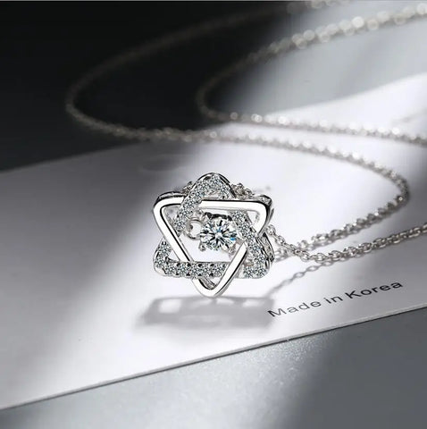 Moissanite Smart Water Drop Pendant Necklace