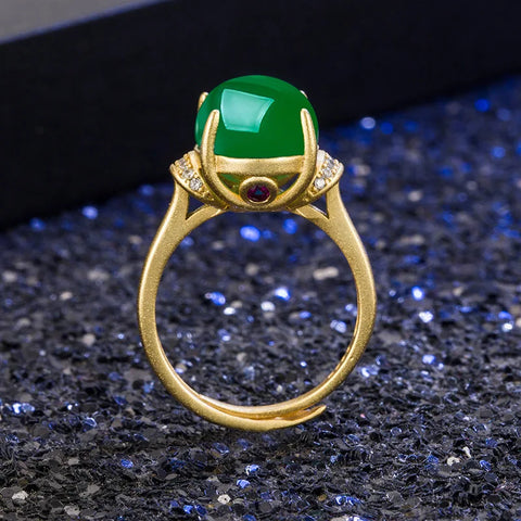 Real Gold 18k Yellow Gold Open Resizable Rings