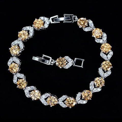Pera Unique Design Olive Green Cubic Zirconia Stone