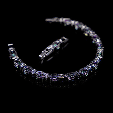 HuiSept Charm Bracelets for Women 925 Silver Jewelry