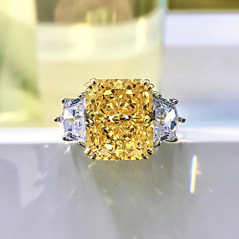 Charms 925 Sterling Silver 10*12mm Topaz Amethyst Rings