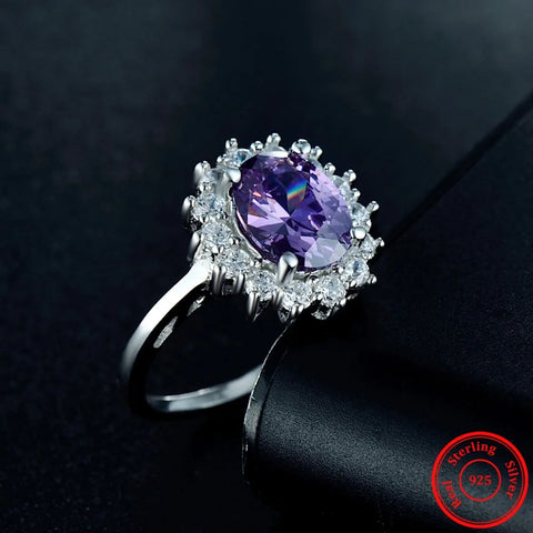 2.0Ct Fasion Real Solid 925 Sterling Silver Ring