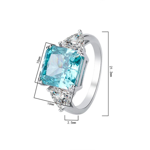 OEVAS 100% 925 Sterling Silver 10*10mm