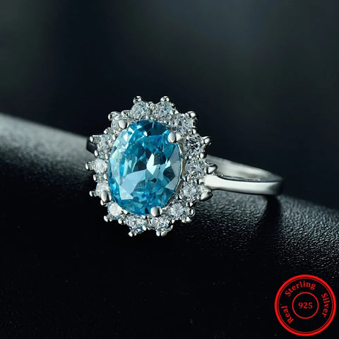 2.0Ct Fasion Real Solid 925 Sterling Silver Ring