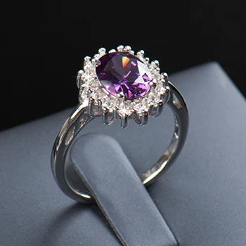 2.0Ct Fasion Real Solid 925 Sterling Silver Ring