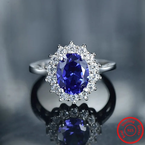 2.0Ct Fasion Real Solid 925 Sterling Silver Ring
