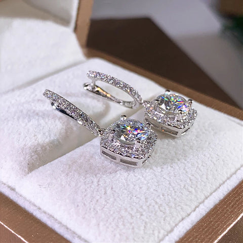 Huitan New Trendy Square Shape Drop Earrings