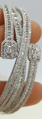 Double Layer Open Hand Bracelet