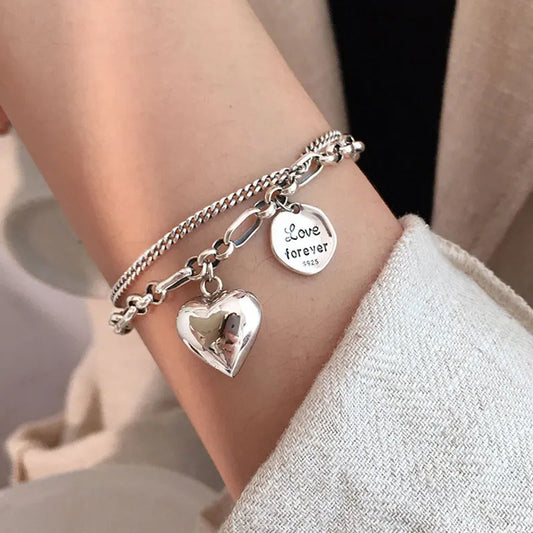 925 Sterling Silver Charms Bracelets