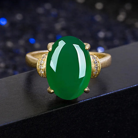 Real Gold 18k Yellow Gold Open Resizable Rings