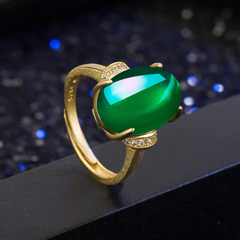 Real Gold 18k Yellow Gold Open Resizable Rings