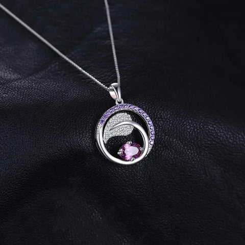 JewelryPalace Leaf 1ct Created Alexandrite Sapphire