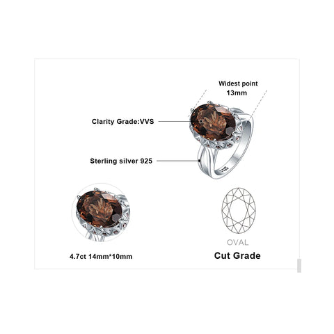 JewelryPalace Large 5.7ct Genuine Oval
