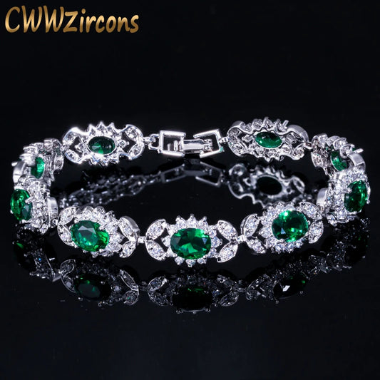 CWWZircons Luxury Dark Green Crystal