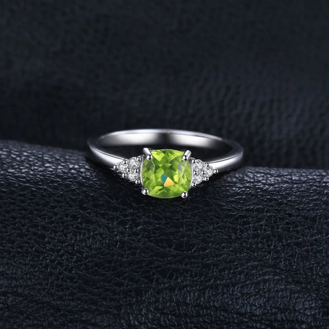 JewelryPalace 1.1ct Genuine Natural Peridot 925 Sterling Silver