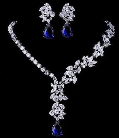 Emmaya New Unique Design Choker Necklace Stud Earrings Bridal Jewelry Sets Wedding Accessories Dropship