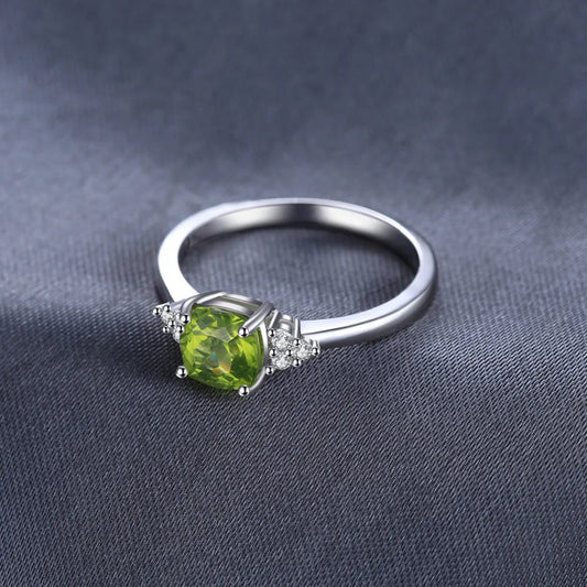 JewelryPalace 1.1ct Genuine Natural Peridot 925 Sterling Silver