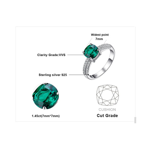 Green Simulated Ruby Ring
