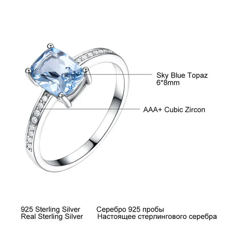 UMCHO Genuine 925 Sterling Silver Rings