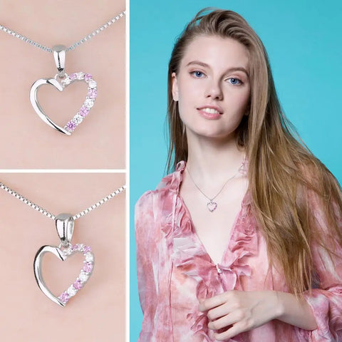 Jewelrypalace Heart Created Pink Sapphire