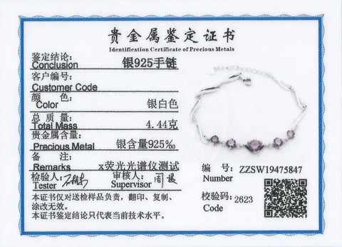 100% Silver 925 Women Bracelet