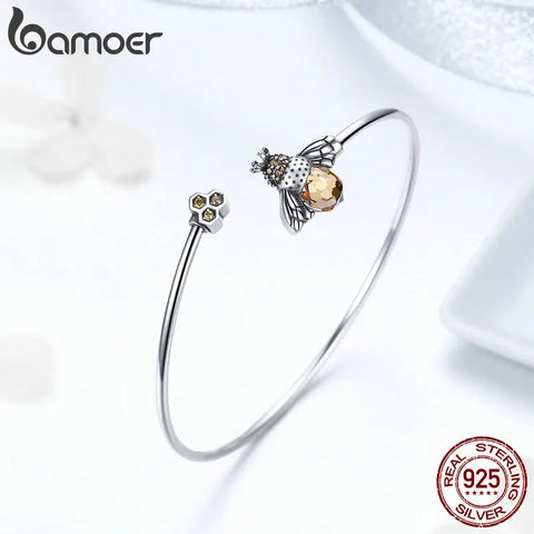 Bamoer 925 Sterling Silver Crystal