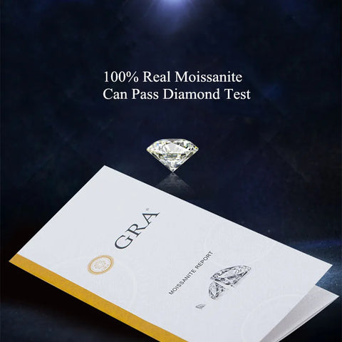 Silver 925 Original 1 Carat Brilliant Cut Diamond