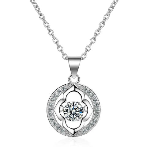 Moissanite Smart Water Drop Pendant Necklace