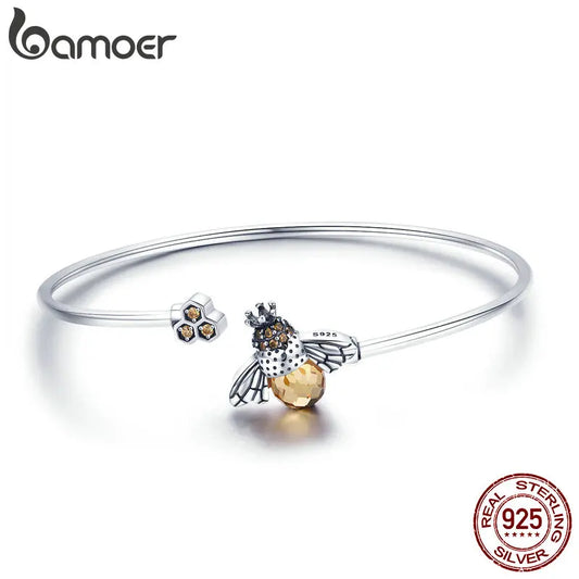 Bamoer 925 Sterling Silver Crystal