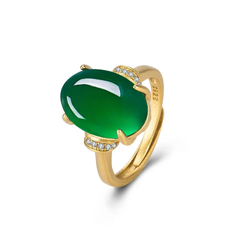 Real Gold 18k Yellow Gold Open Resizable Rings
