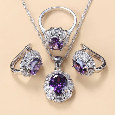 Bridal Purple Zircon