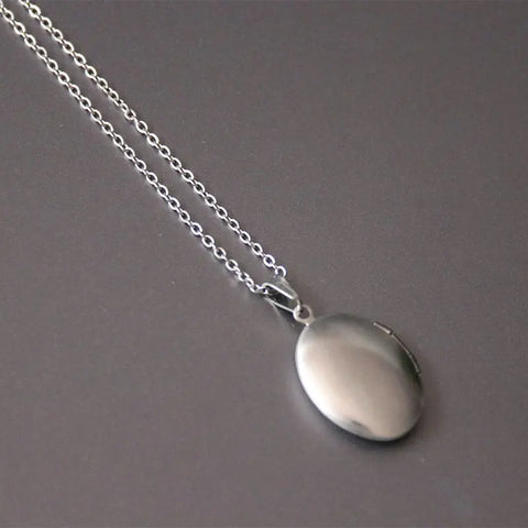 1pc Carved Designs Round Photo Frame Pendant Necklace Stainless Steel Charms Locket Necklaces Women Men Fashion Memorial Jewelry