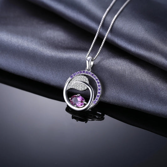 JewelryPalace Leaf 1ct Created Alexandrite Sapphire