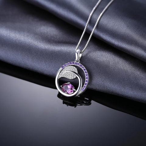 JewelryPalace Leaf 1ct Created Alexandrite Sapphire