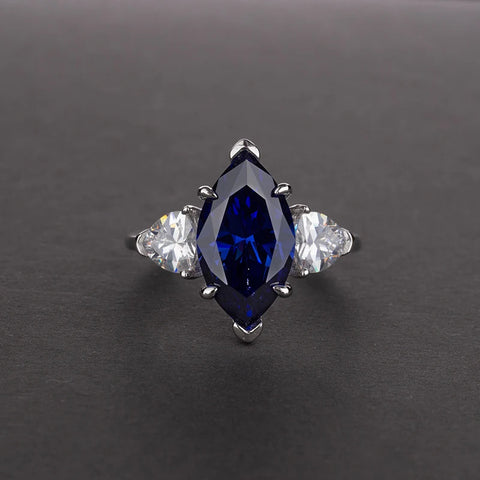 OEVAS 100% 925 Sterling Silver Sparkling 8*14mm Topaz