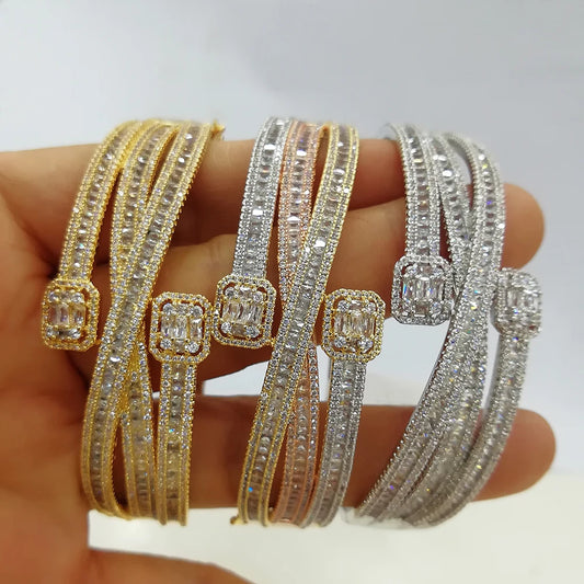 Double Layer Open Hand Bracelet