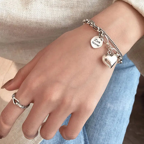 925 Sterling Silver Charms Bracelets