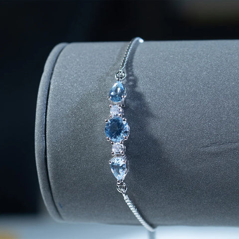 Bangle Blue Topaz Bracelet