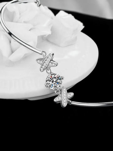 Moissanite Plata Sterling 925 Silver Bracelets
