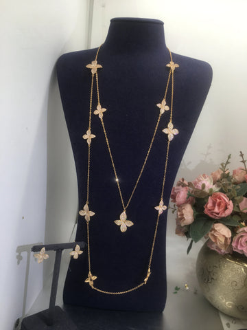 ACCKINGTrendy Fashion2PCS Luxury Waterdrop Indian Jewelry Sets For Women Wedding Party Indian Dubai Bridal jewelry Set
