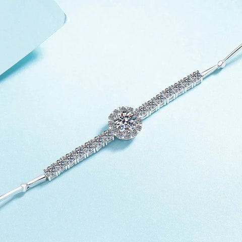 Sparkling Real 2.4ct D Color Moissanite Bracelets