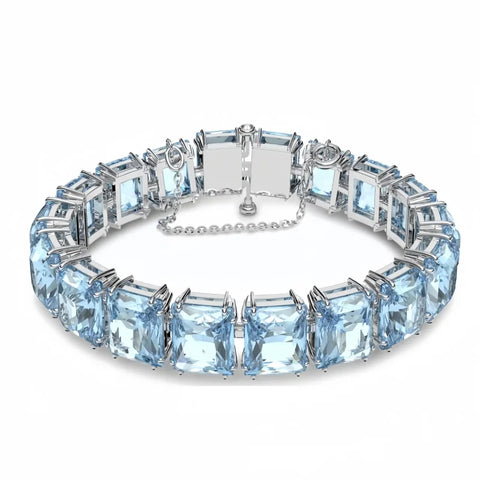 S925 sterling silver octagonal cut bracelet