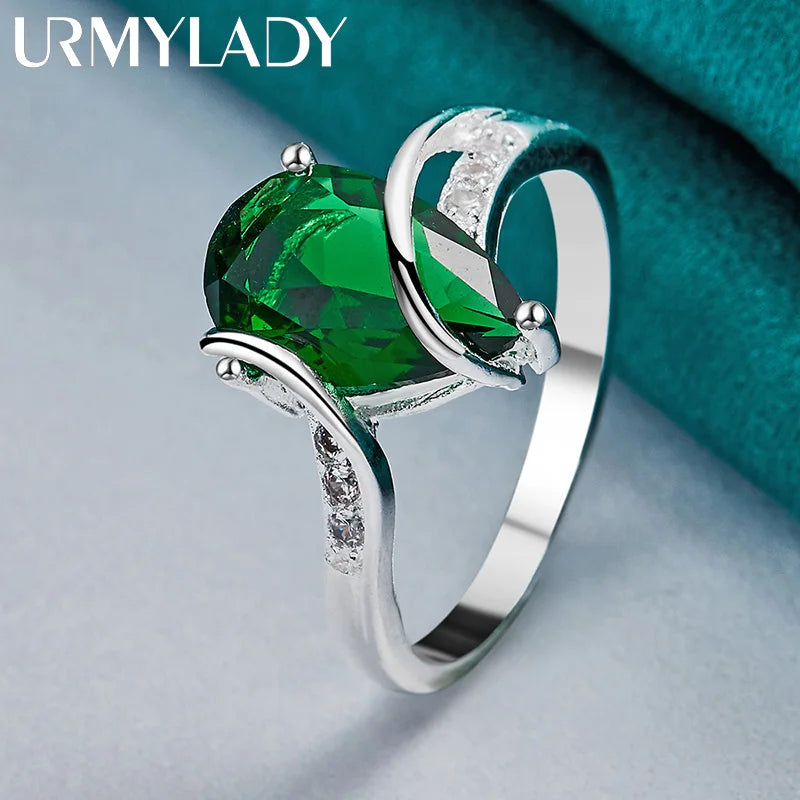 URMYLADY 925 Sterling Silver  Ring - BOLEVARD RING