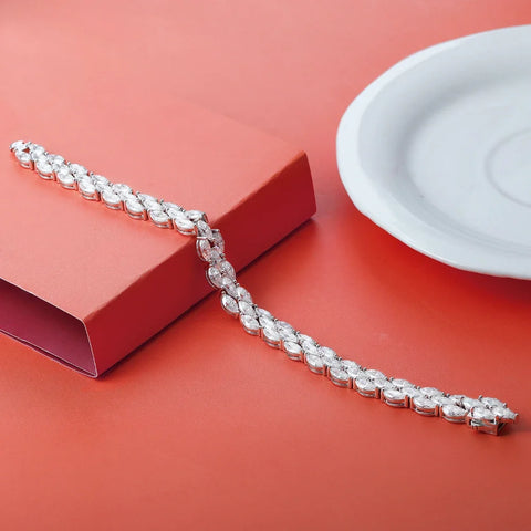 BXINY 3*6mm Marquise Cut Full Moissanite Tennis Bracelets