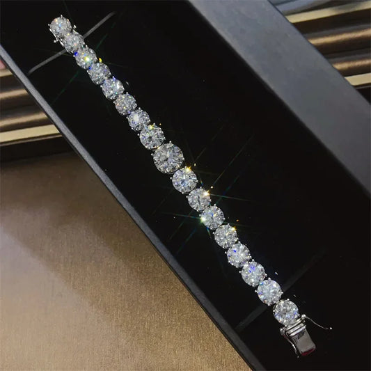 Smyoue 5CT Gradient Moissanite Tennis Bracelets