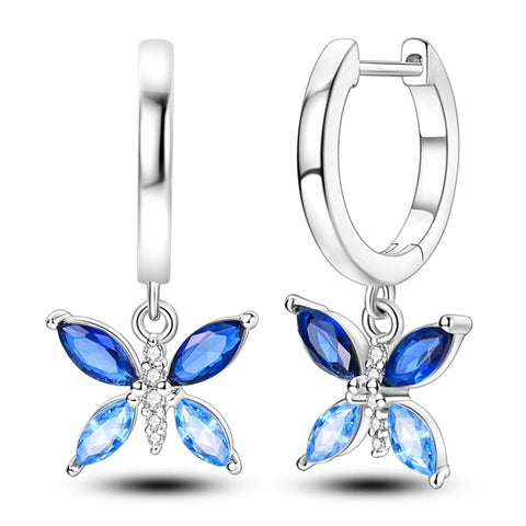Women's 925 Sterling Silver Snowflake  Earrings