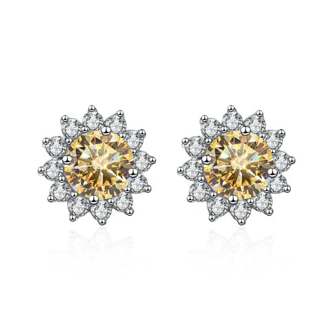Butterflykiss 0.5 Carat D Color Moissanite Stud Earrings