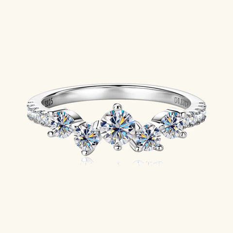 Anziw Real S925 Ring Cluster Moissanite