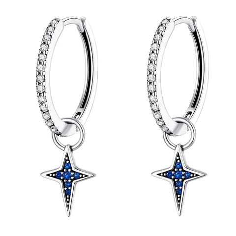 Women's 925 Sterling Silver Snowflake  Earrings